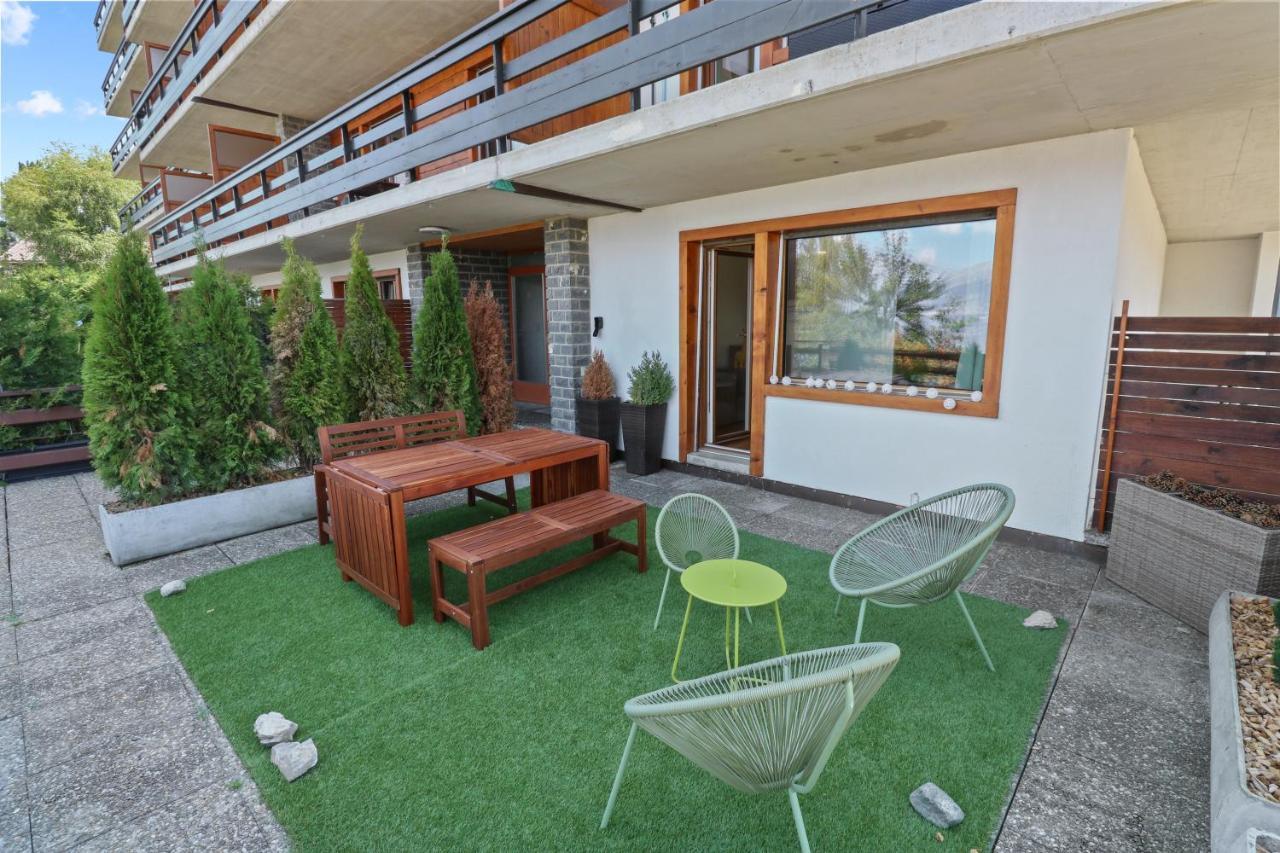 Superbe Appartement Avec Piscine Nendaz Exterior foto