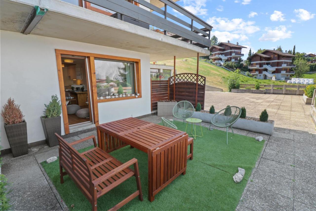 Superbe Appartement Avec Piscine Nendaz Exterior foto